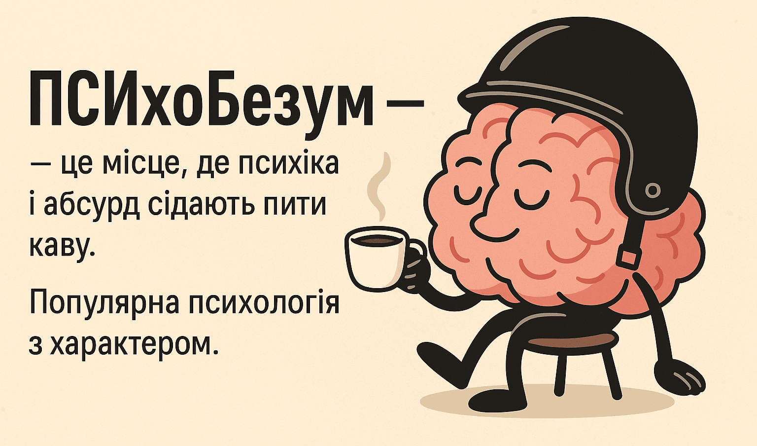 ПСИхоБезум — це місце, де психіка й абсурд сідають пити каву